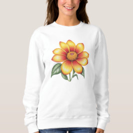 Orange Blume Sweatshirt