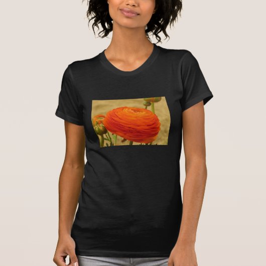 Orange Blume T-Shirt (Vorderseite)