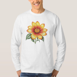 Orange Blume T-Shirt