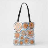 Orange Blume Tasche (Vorderseite)