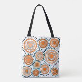 Orange Blume Tasche (Rückseite)