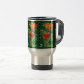 Orange Blume Tasse (VorderseiteRechts)