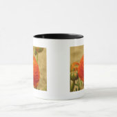 Orange Blume Tasse (Zentrum)
