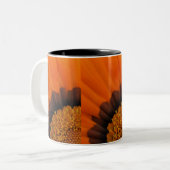 Orange Blume Tasse (Vorderseite Links)