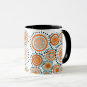 Orange Blume Tasse (VorderseiteRechts)