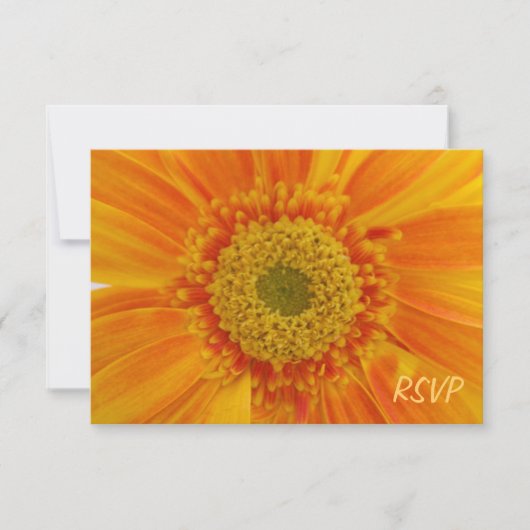 Orange Blume UAWG Einladung (Vorderseite)