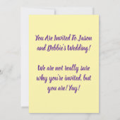 Orange Blume überall Einladung (Rückseite)