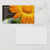 Orange Blume Visitenkarte (Vorne/Hinten)