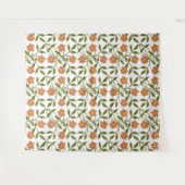 ORANGE-BLUME WANDTEPPICH (Vorderseite (Horizontal))
