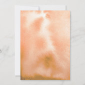 Orange Blume Wreath Monogram Fall Brautparty Einladung (Rückseite)