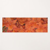 Orange Blume Yogamatte (Vorderseite (Horizontal))