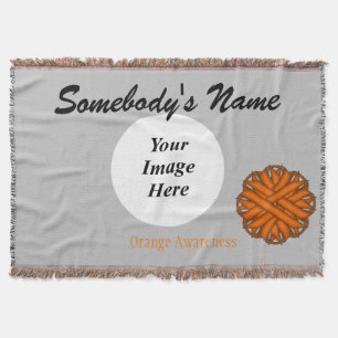 Orange Blumen-Band-Schablone Decke