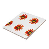 Orange Blumen-Muster Fliese (Seite)