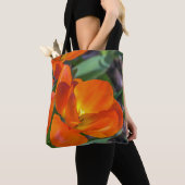 Orange Blumen Taschen-Tasche Tasche (Von Nahem)