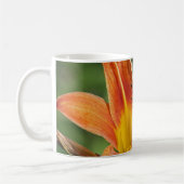 Orange Blumen-Tasse Kaffeetasse (Links)