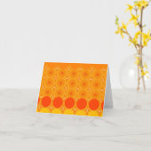 Orange Blumenkreise, Anmerkungskarte Karte (Gelbe Blume)