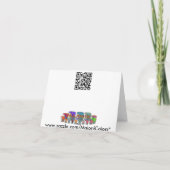 Orange Blumenkreise, Anmerkungskarte Karte (Rückseite)