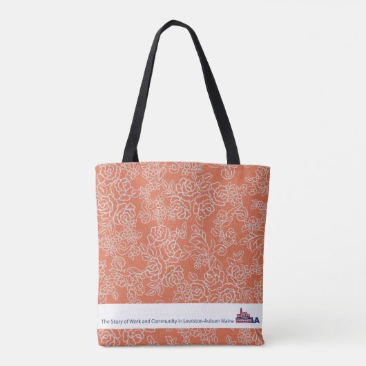 Orange Blumenmuseum LA Taschen-Tasche Tasche (Rückseite)
