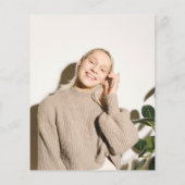 Orange Blush Foto Graduierungsparty Einladung (Rückseite)