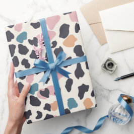 Orange Blush Pink Pastellgelenke Geschenkpapier