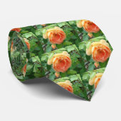 Orange Blush Rose Krawatte (Gerollt)