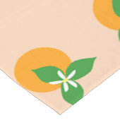 Orange Blüten Kurzer Tischläufer (Ecke)