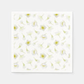 Orange Blüten Papier Napkins Serviette (Vorderseite)