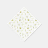 Orange Blüten Papier Napkins Serviette (Ecke)