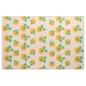 Orange Blüten Stoff (Yard (91,4 cm))