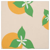 Orange Blüten Stoff (Muster)