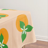 Orange Blüten Tischdecke (Beispiel)