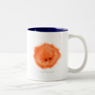 Orange Bodennibbler-Lebewesen Zweifarbige Tasse