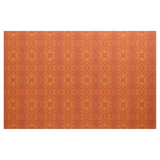 Orange BoHo Abstrakt Stoff (Yard (91,4 cm))