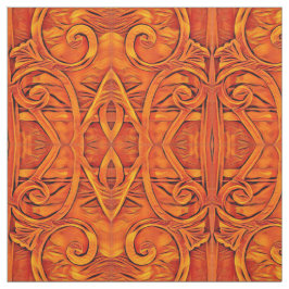 Orange BoHo Abstrakt Stoff