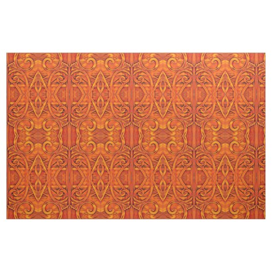 Orange BoHo Abstrakt Stoff (Fat Quarter (45,7 x 55,9 cm))