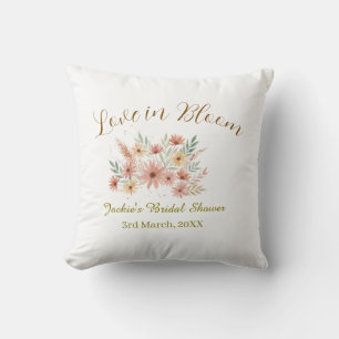 Orange Boho-Liebe in Bloom Junggesellinnenabschied Kissen