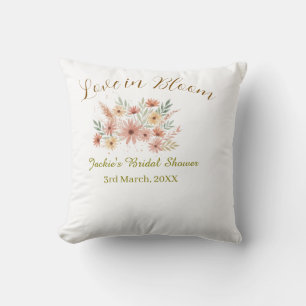 Orange Boho-Liebe-in-Bloom-Junggesellinnenabschied Kissen