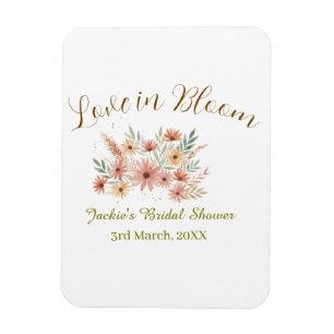 Orange Boho-Liebe-in-Bloom-Junggesellinnenabschied Magnet