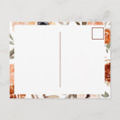 Orange Boho Rustikal | Neue Adressenverschiebung Ankündigungspostkarte (Rückseite)