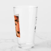 orange boho Save the Date QR Website-Namen phot hi Glas (Links)