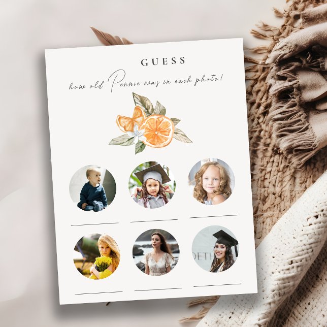 Orange Boho wie alt war das Brautparty-Spiel der B (Von Creator hochgeladen)