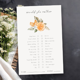Orange Boho würde eher Brautparty spielen