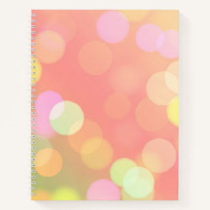 Orange Bokeh Bullet Journal / Linken Notebook Notizblock