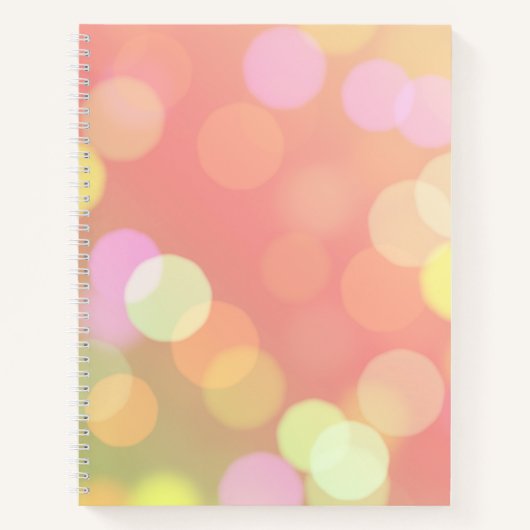 Orange Bokeh Bullet Journal / Linken Notebook Notizblock (Vorderseite)