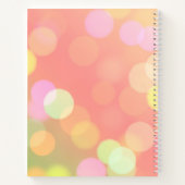 Orange Bokeh Bullet Journal / Linken Notebook Notizblock (Rückseite)