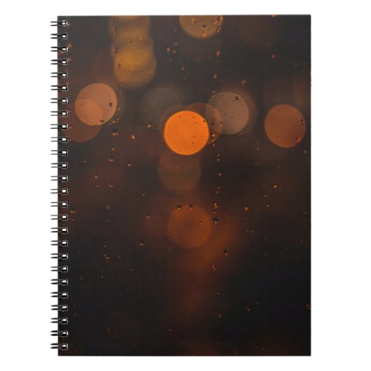 Orange-Bokeh-Fotografie Notizblock (Vorderseite)