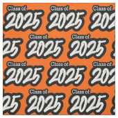 Orange Bold Brush Class von 2025 Stoff (Muster)