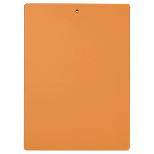 Orange Bold Minimalistisch Modern Elegant Beruflic Klemmbrett (Rückseite)