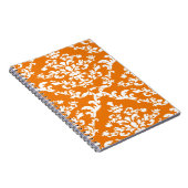 Orange Bold Mod Damask Notizblock (Rechte Seite)