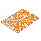 Orange Bold Mod Damask Notizblock (Linke Seite)